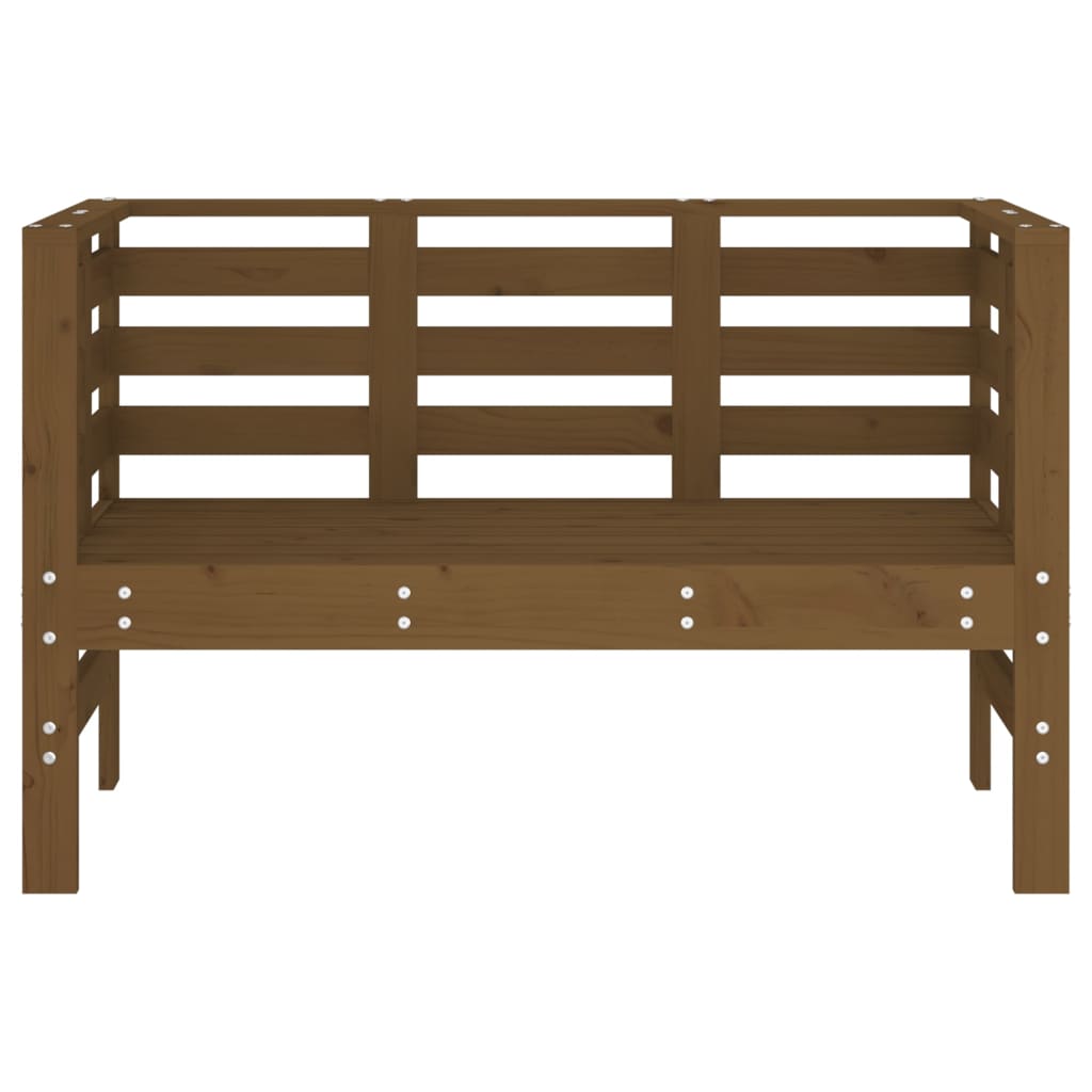 Garden Bench Honey Brown 111.5x53x71 cm Solid Wood Pine