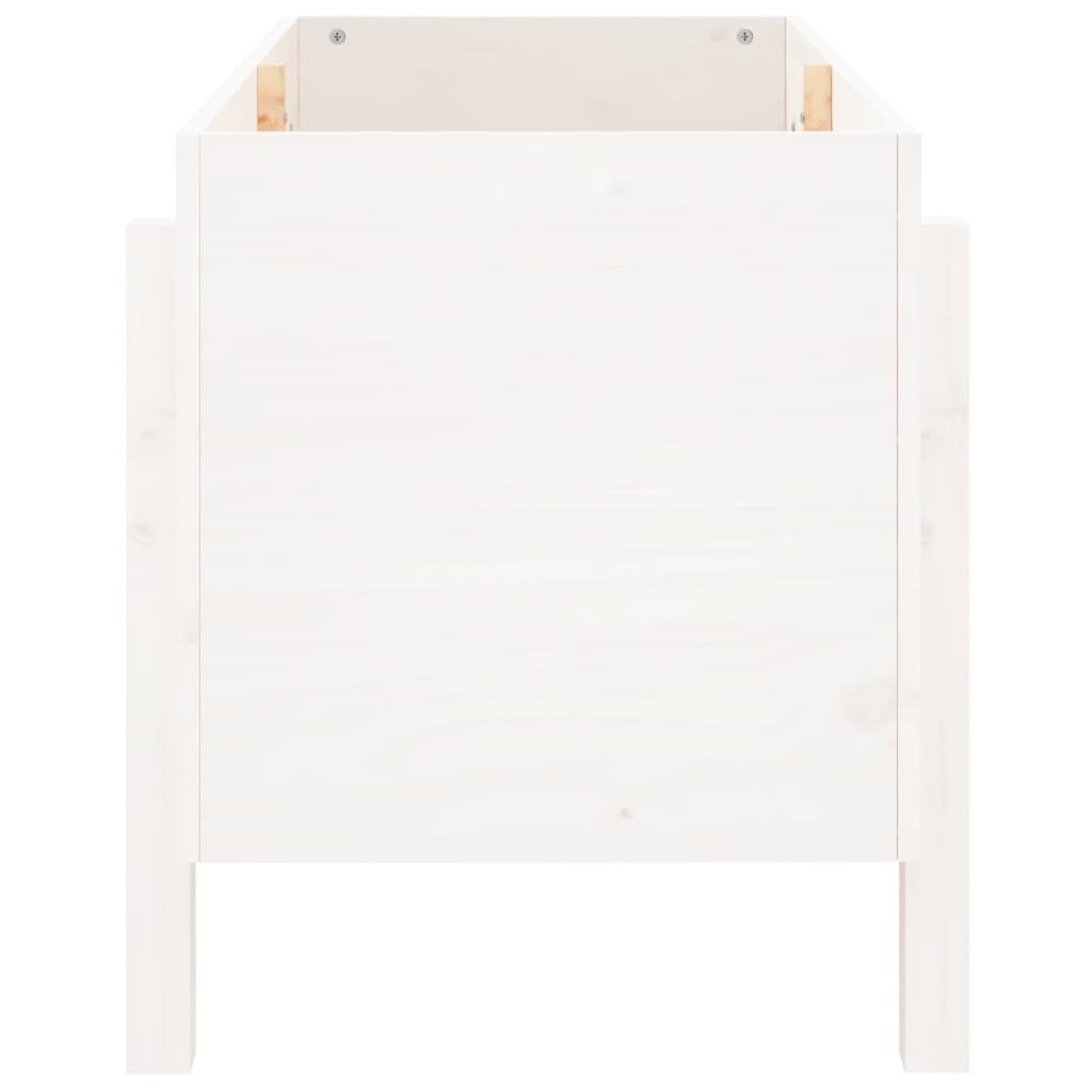 Garden Raised Bed White 101x50x57 cm Solid Wood Pine