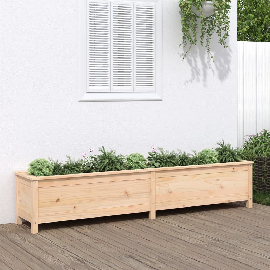 Garden Raised Bed 199.5x40x39 cm Solid Wood Pine