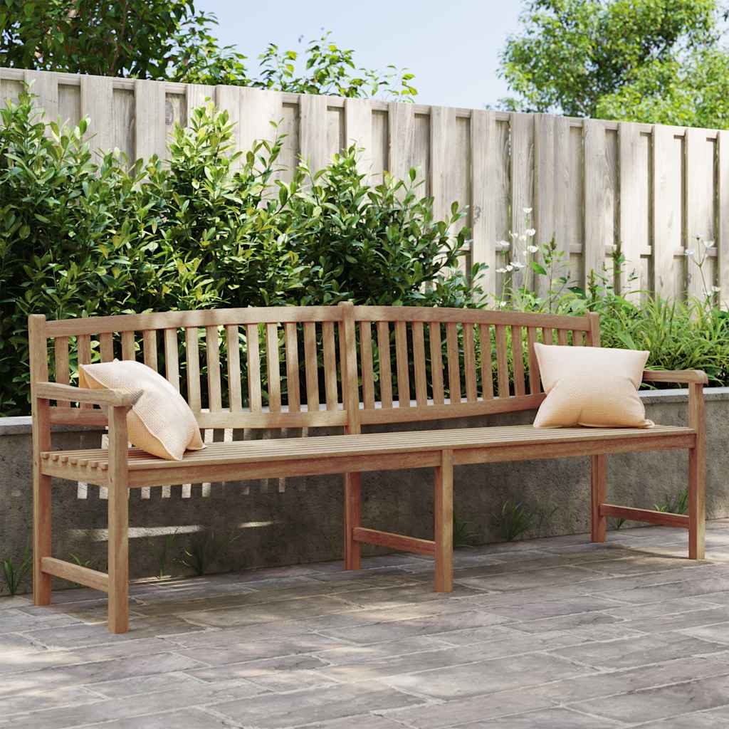 Garden Bench 228x59.5x90 cm Solid Teak Wood