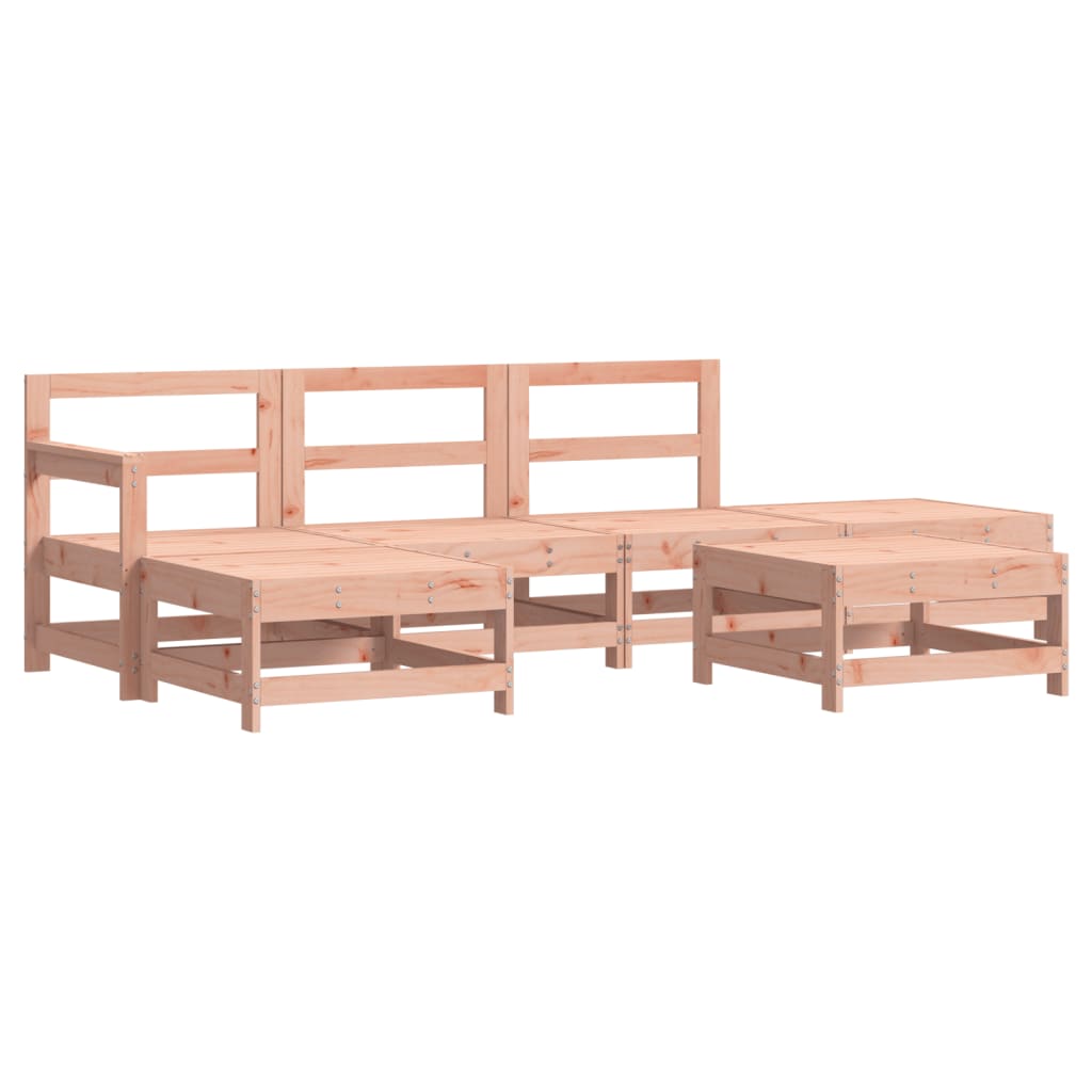 6 Piece Garden Lounge Set Solid Wood Douglas
