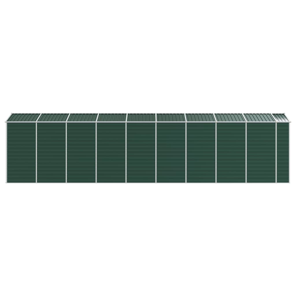 vidaXL Garden Shed Green 191x810x198 cm Galvanised Steel