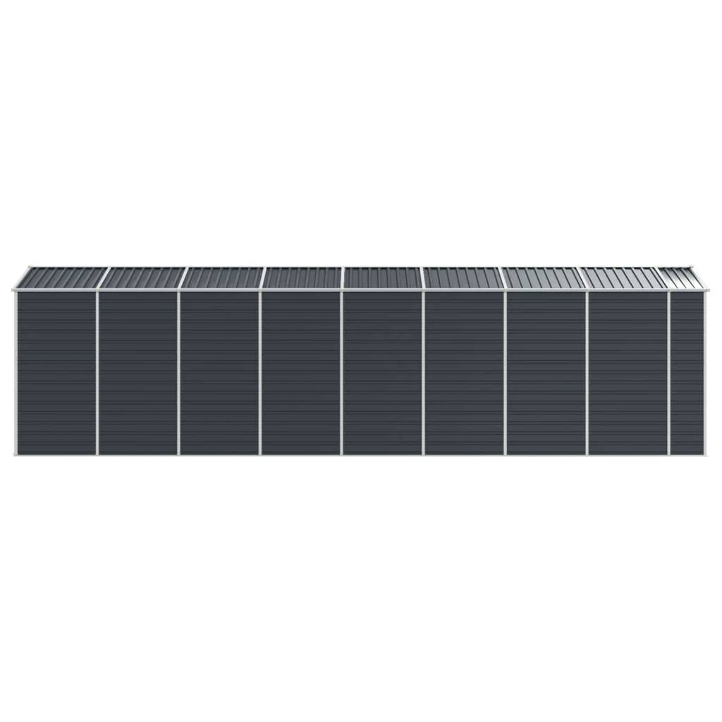 vidaXL Garden Shed Anthracite 191x725x198 cm Galvanised Steel