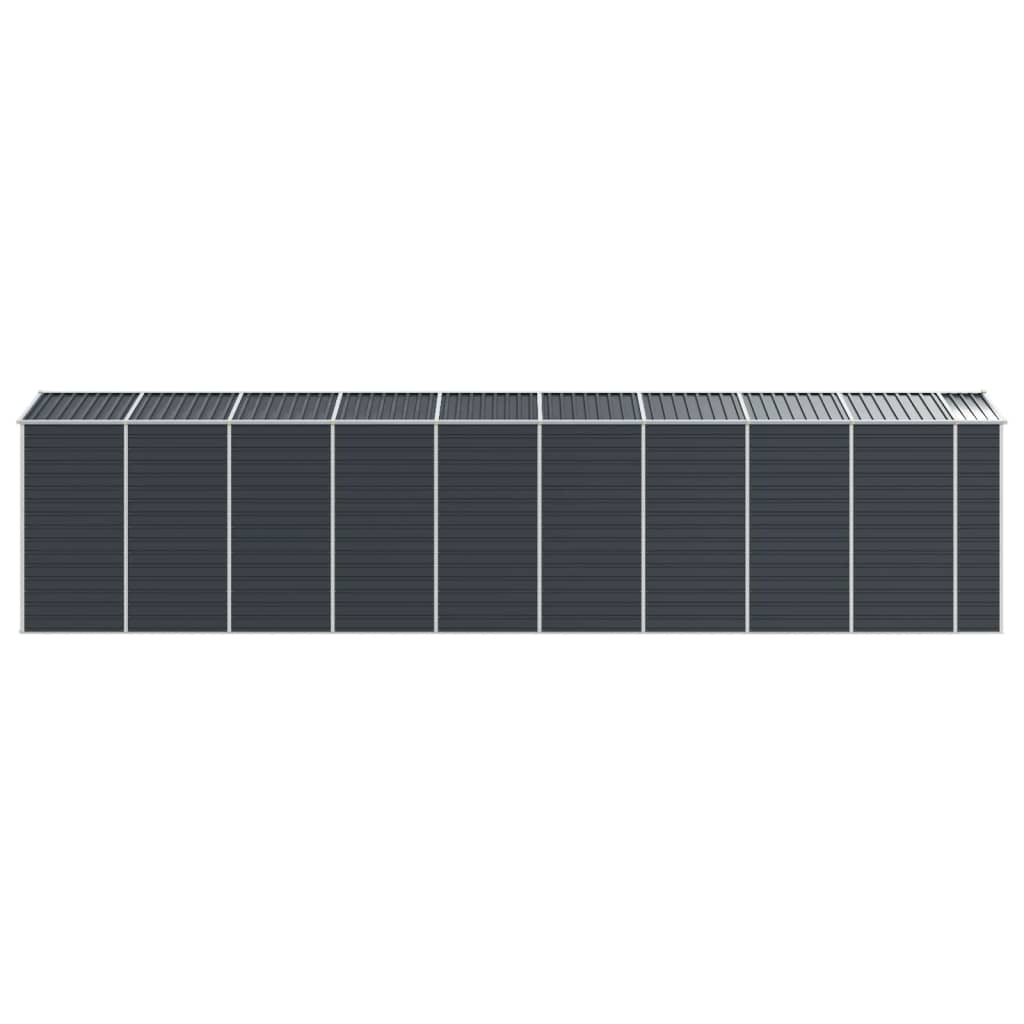 vidaXL Garden Shed Anthracite 191x810x198 cm Galvanised Steel
