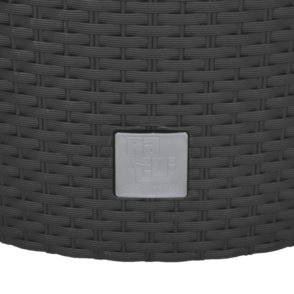 Planter with Removable Inner Anthracite 15 / 15.3 L PP Rattan