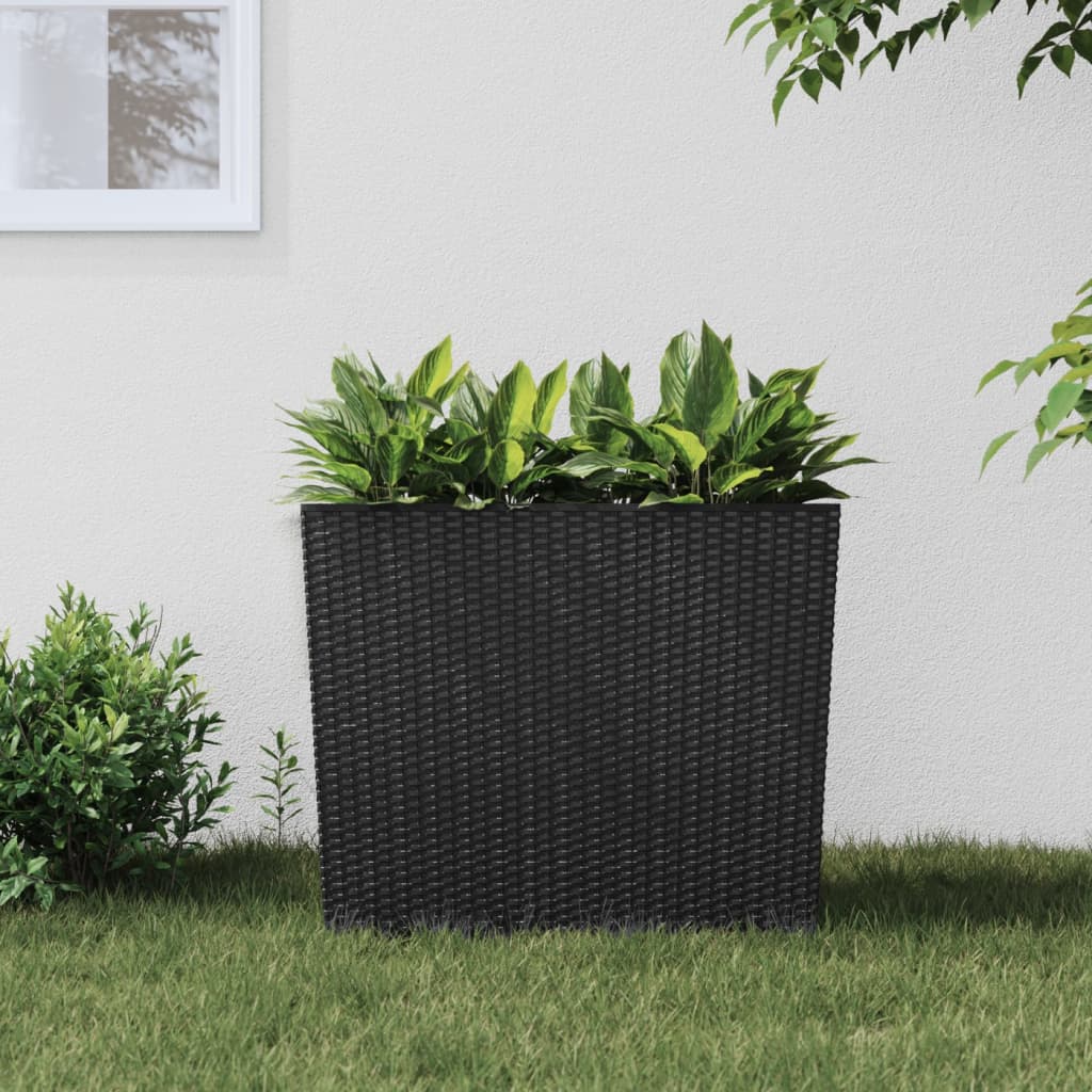 Planter with Removable Inner Anthracite 12 / 44 L PP Rattan