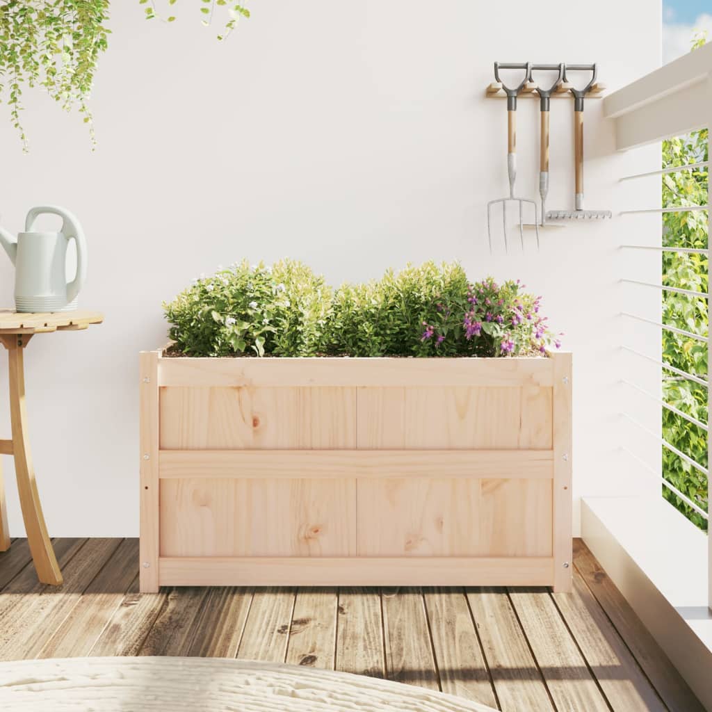 Garden Planter 90x50x50 cm Solid Wood Pine