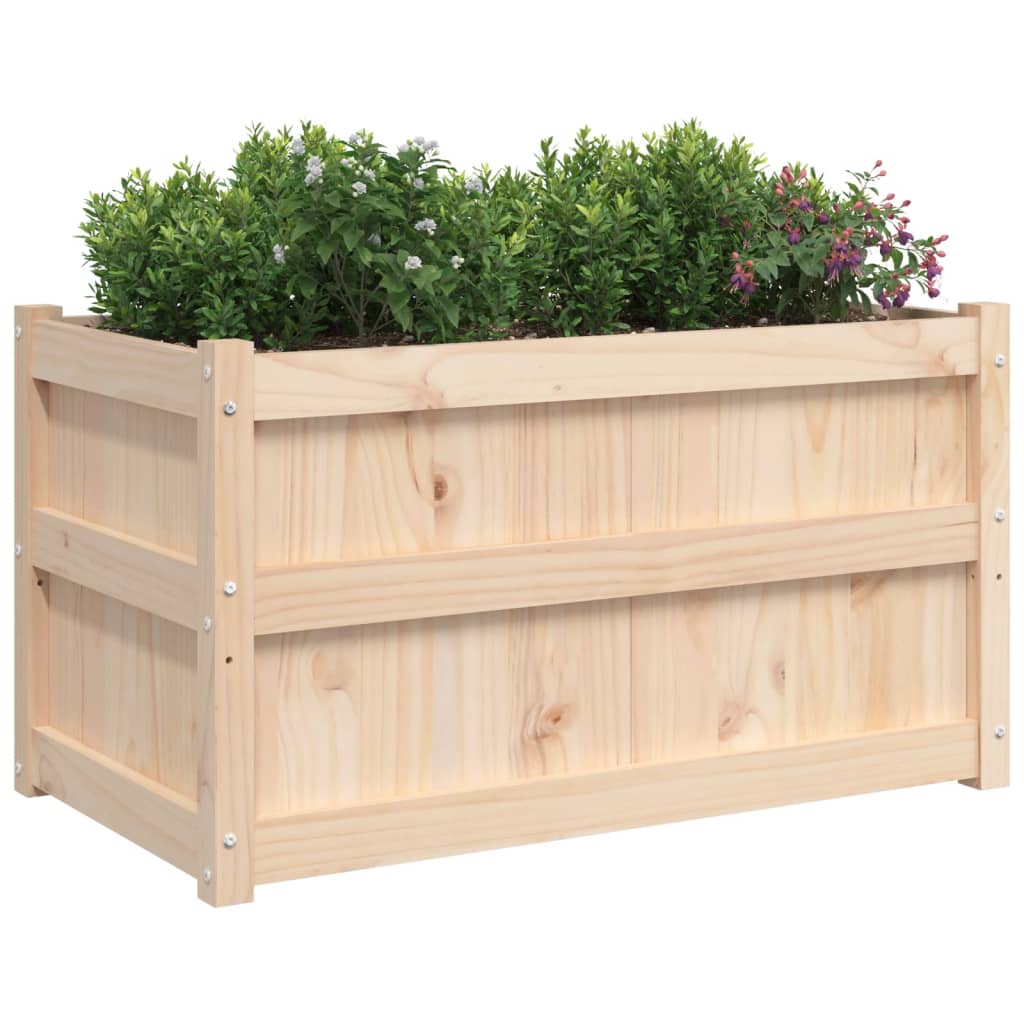 Garden Planter 90x50x50 cm Solid Wood Pine