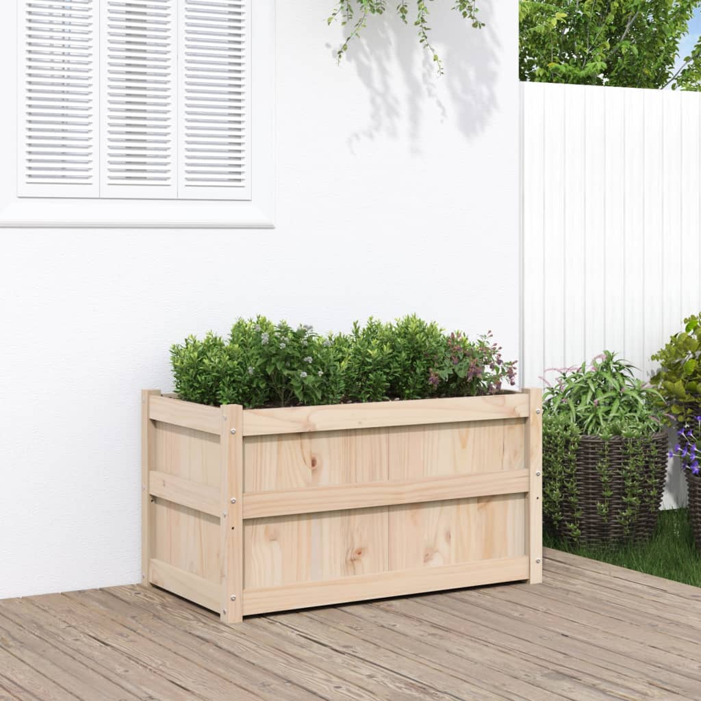 Garden Planter 90x50x50 cm Solid Wood Pine