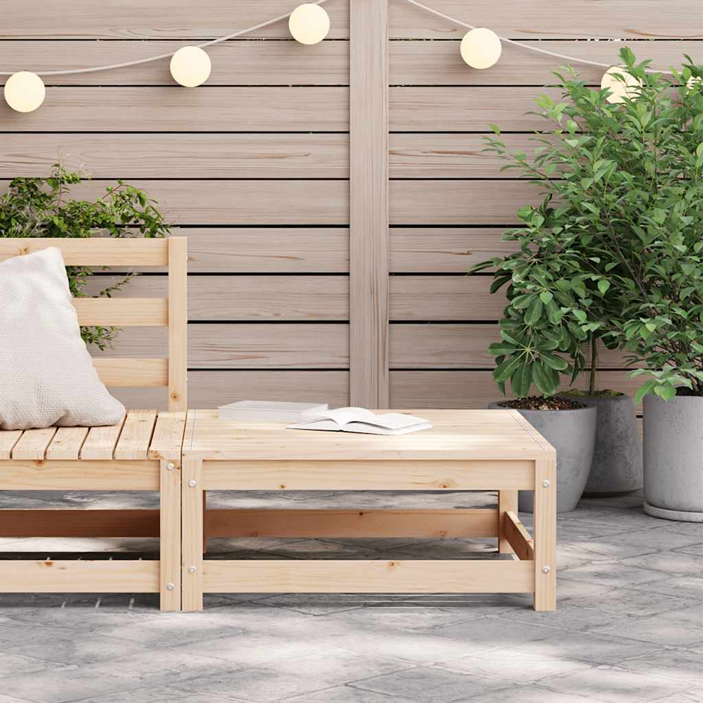 Garden Footstool 70x70x30 cm Solid Wood Pine