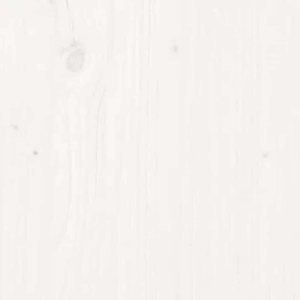 Garden Footstool White 70x70x30 cm Solid Wood Pine