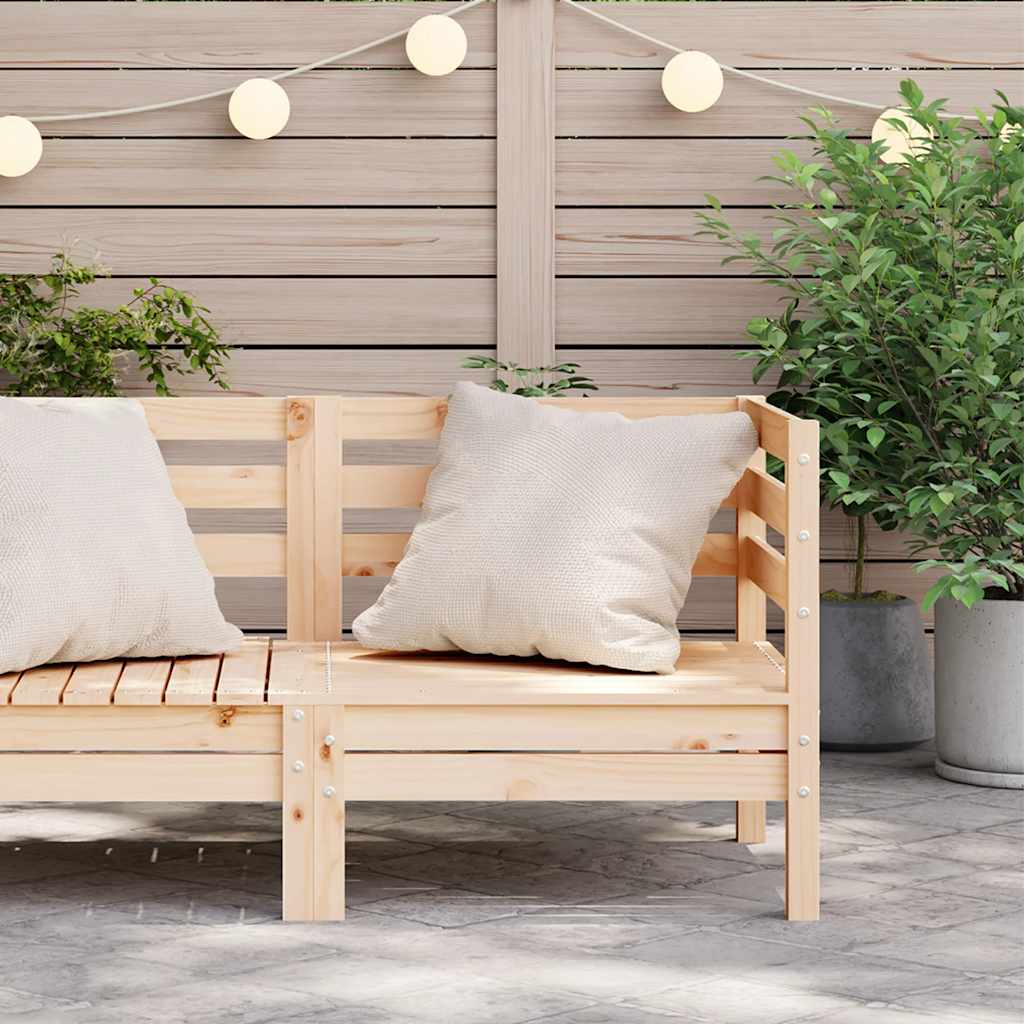 Garden Sofa Corner Solid Wood Pine