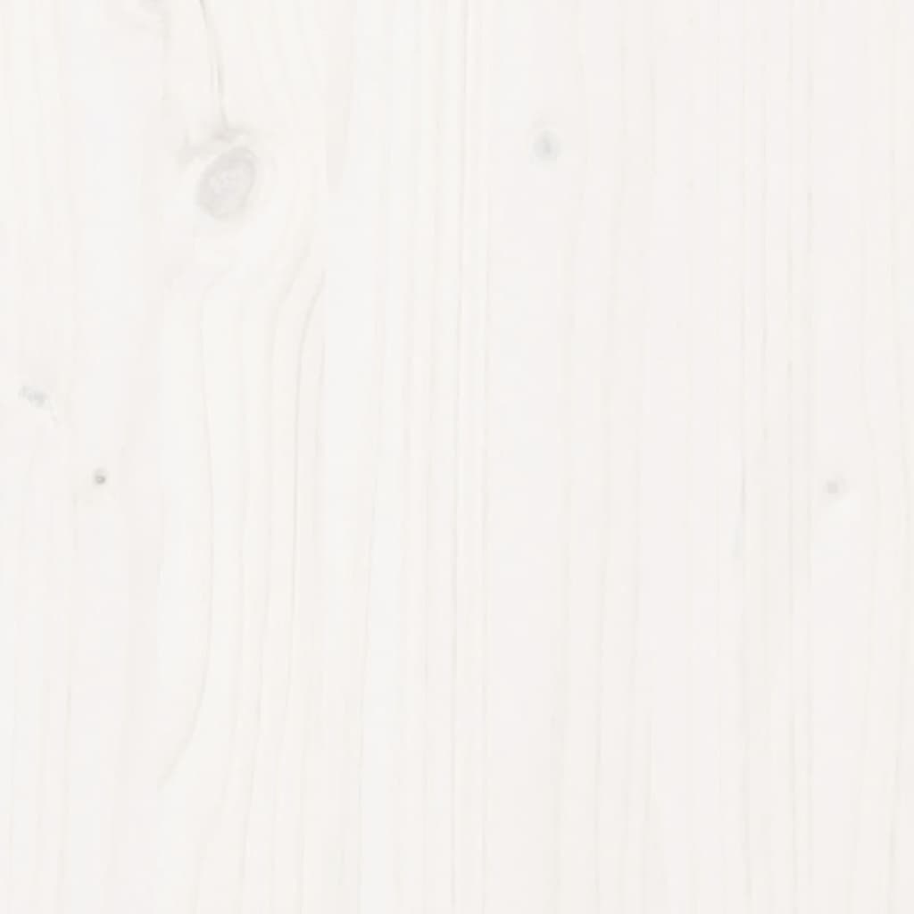 Garden Planter White 40x40x40 cm Solid Wood Pine