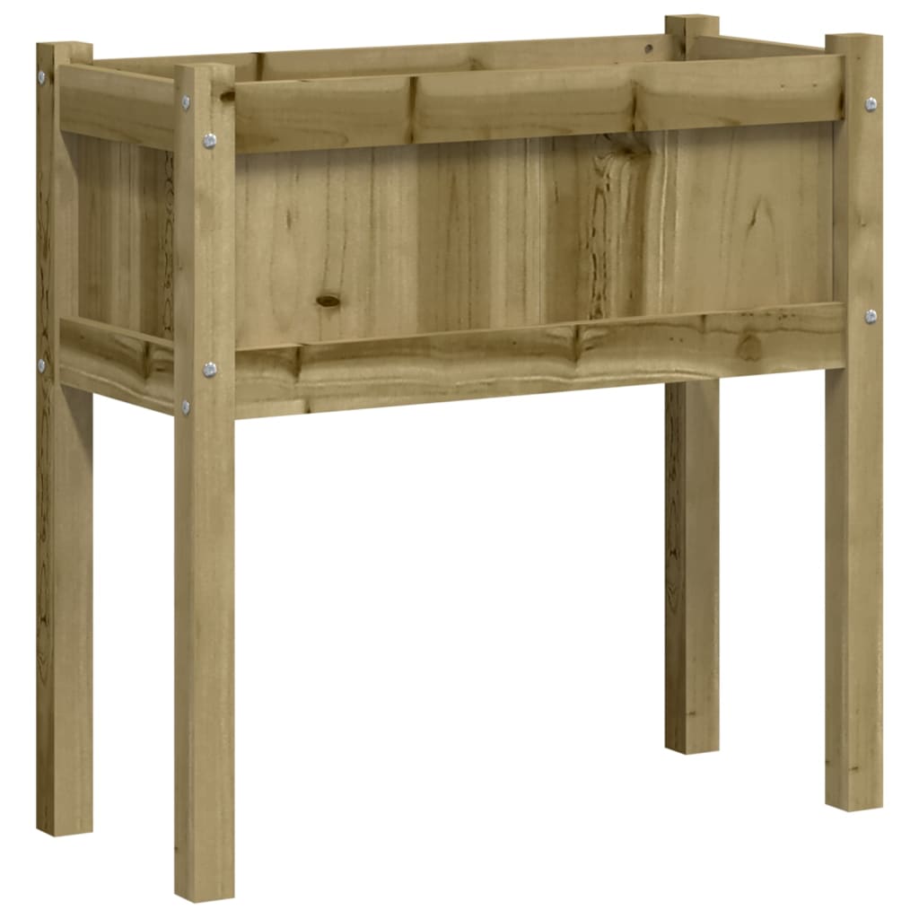 Garden Planter with Legs 70x31x70 cm Impregnated Wood Pine