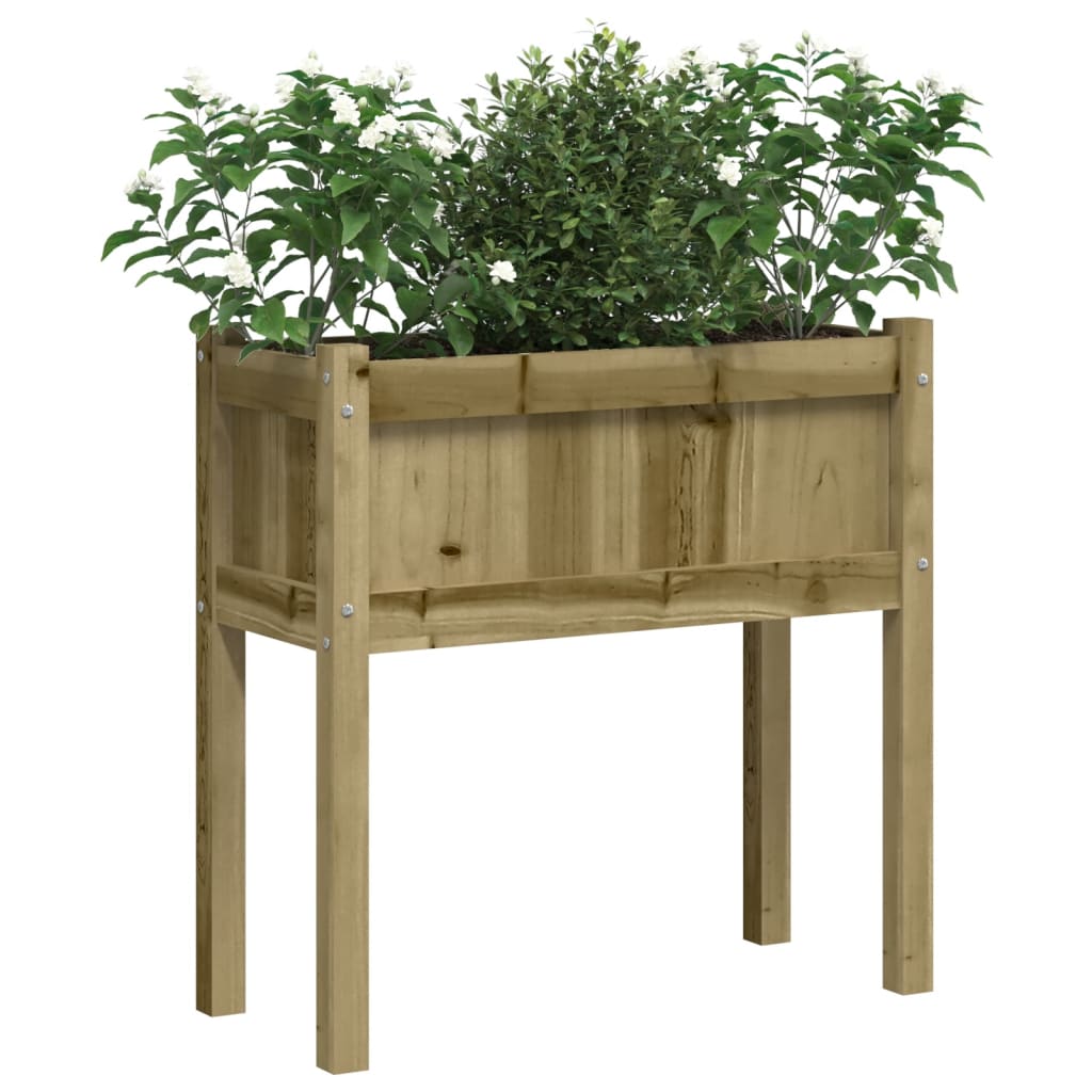 Garden Planter with Legs 70x31x70 cm Impregnated Wood Pine