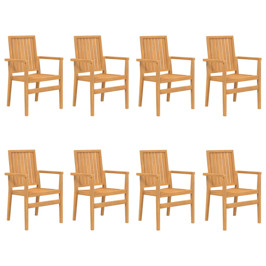 9 Piece Garden Dining Set Solid Wood Teak