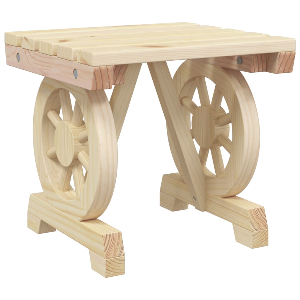 vidaXL Garden Footstools 2 pcs Solid Wood Fir