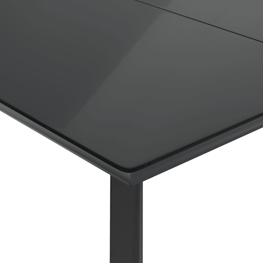 5 Piece Garden Dining Set with Cushions Brown Poly Rattan