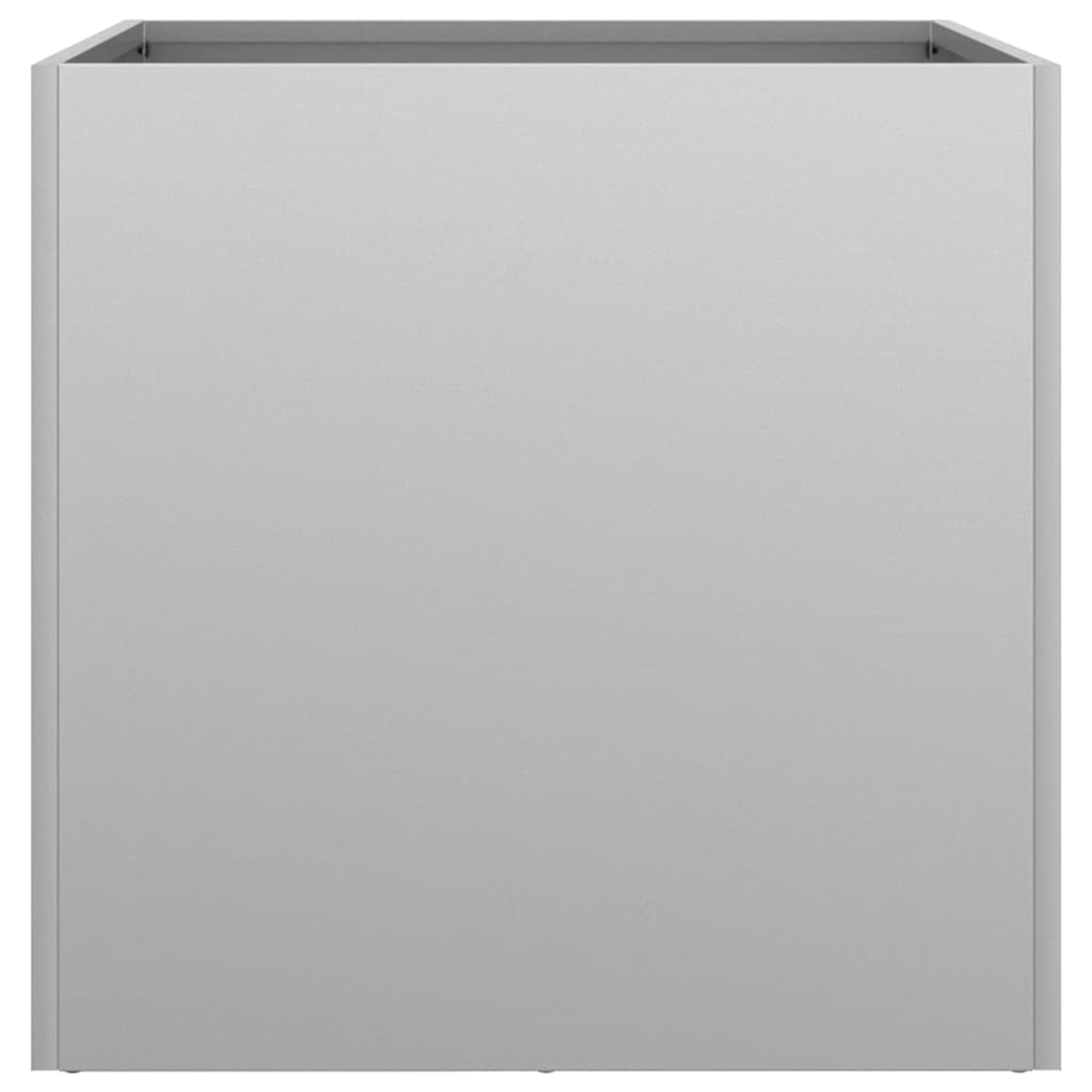 Planters 2 pcs Silver 42x40x39 cm Galvanised Steel