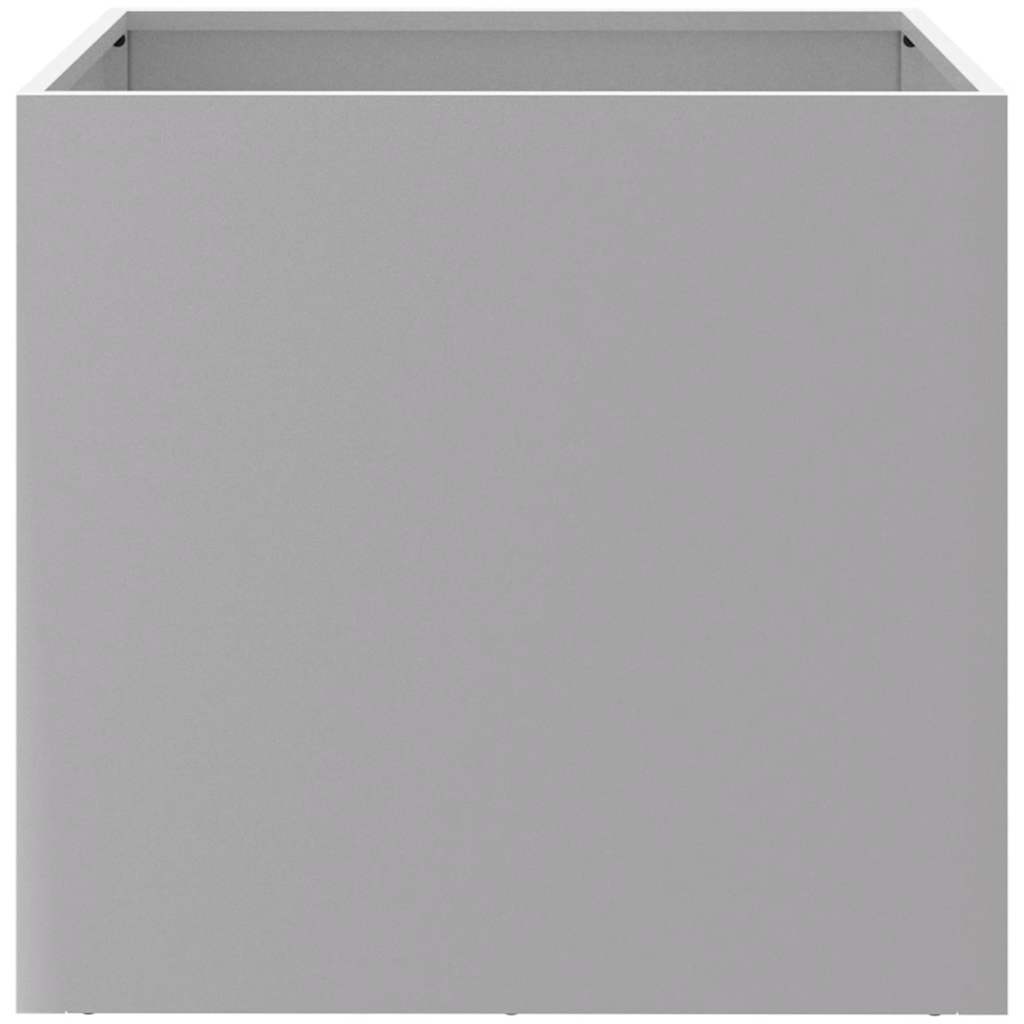 Planter Silver 49x47x46 cm Galvanised Steel