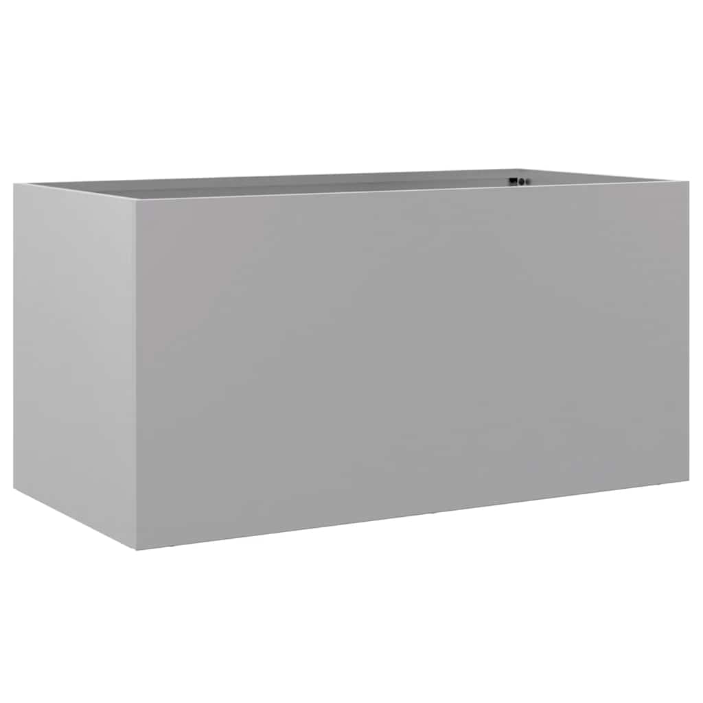 Planter Silver 62x30x29 cm Galvanised Steel