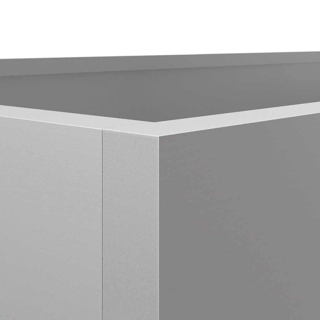 Planter Silver 62x30x29 cm Galvanised Steel