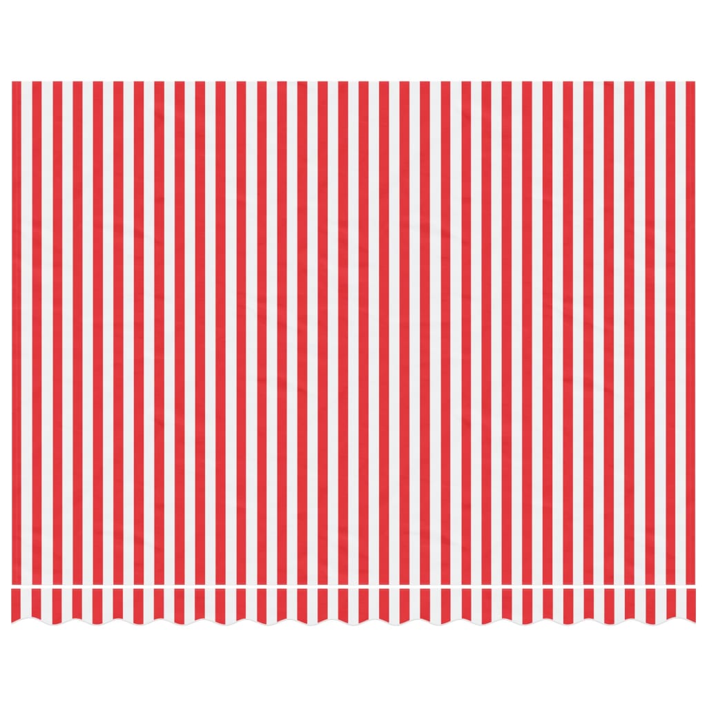 Replacement Fabric for Awning Red and White Stripe 3.5x2.5 m