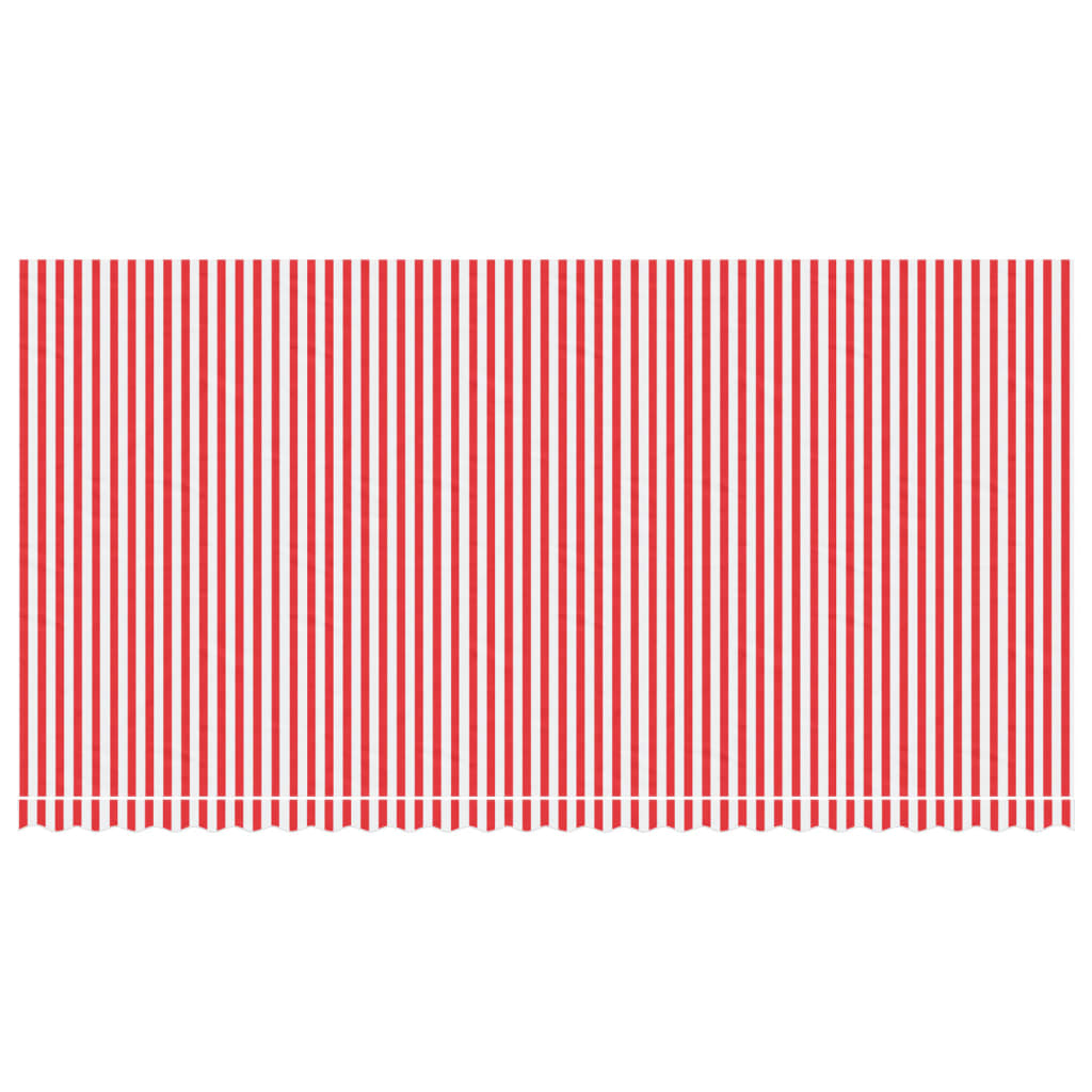 Replacement Fabric for Awning Red and White Stripe 6x3 m