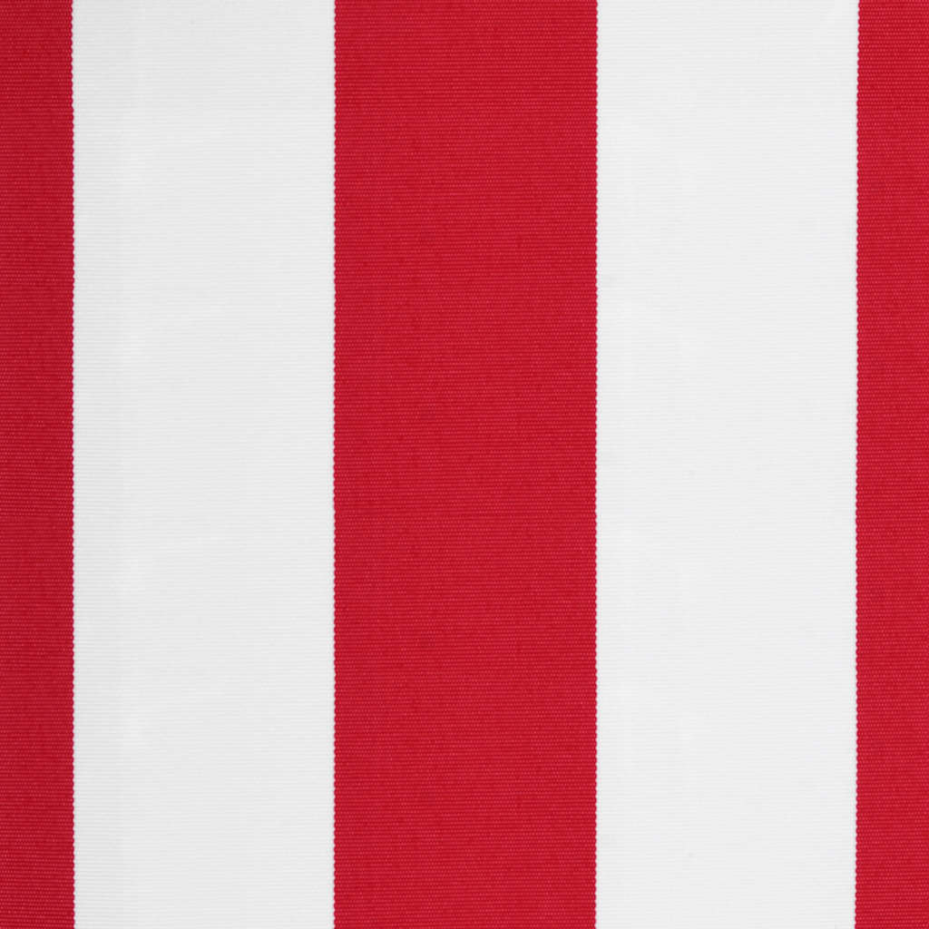 Replacement Fabric for Awning Red and White Stripe 6x3 m
