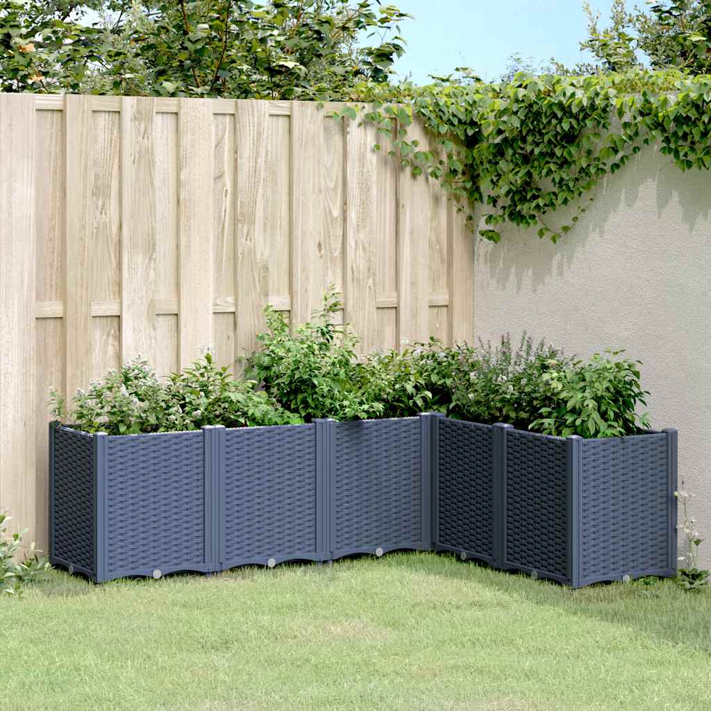 Garden Planter Blue Grey 160x120x53 cm PP