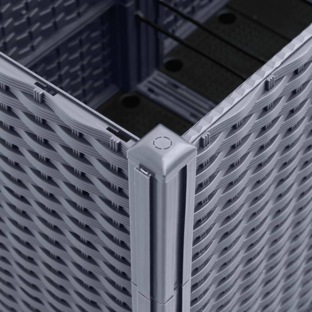 Garden Planter with Trellis Blue Grey 160x120x140 cm PP