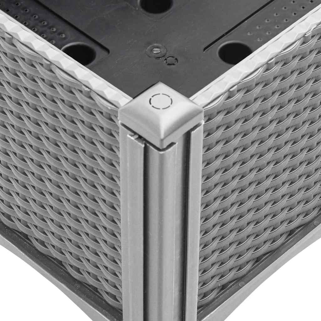 Garden Planter with Trellis Light Grey 160x120x142 cm PP