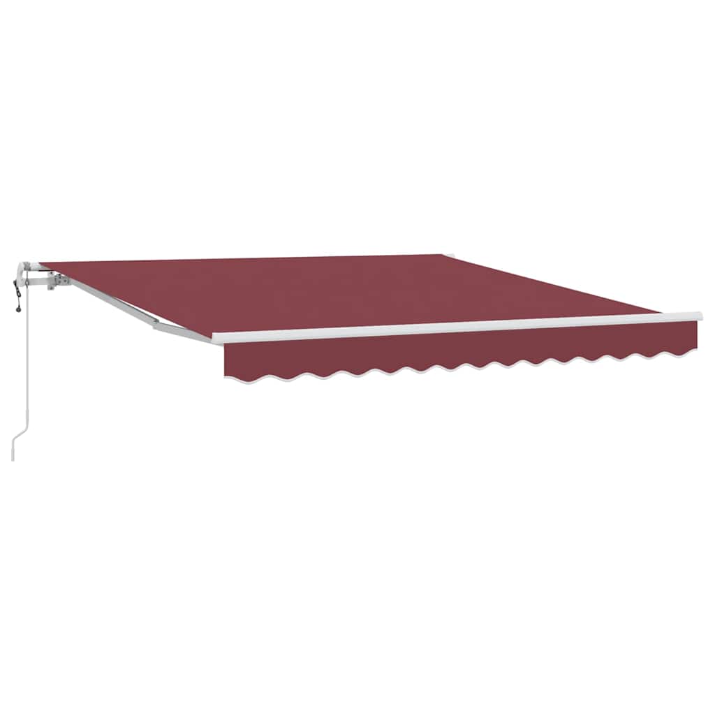 Automatic Retractable Awning Burgundy 300x250 cm