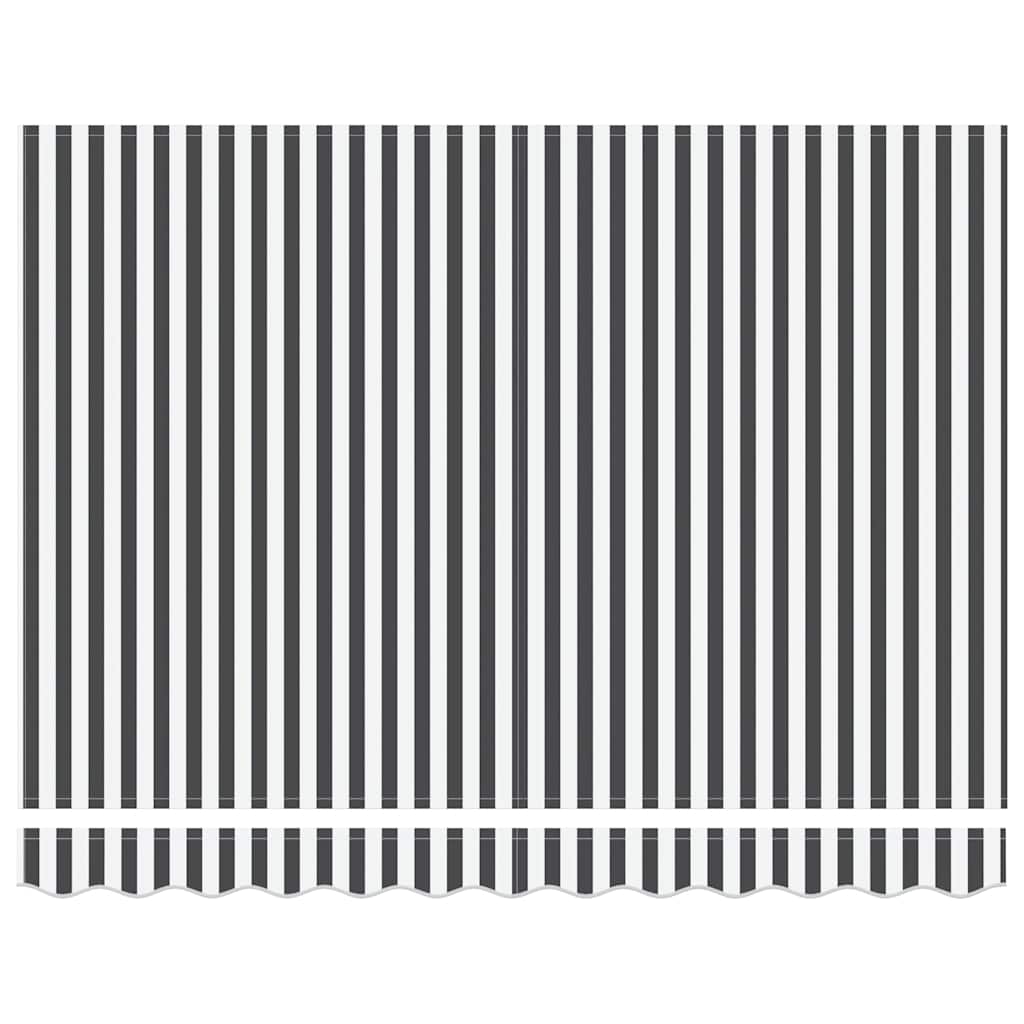 Automatic Retractable Awning Anthracite&White 300x250 cm