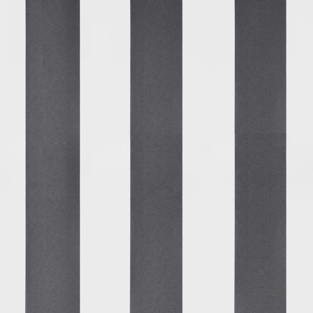 Manual Retractable Awning Anthracite&White 400x350 cm