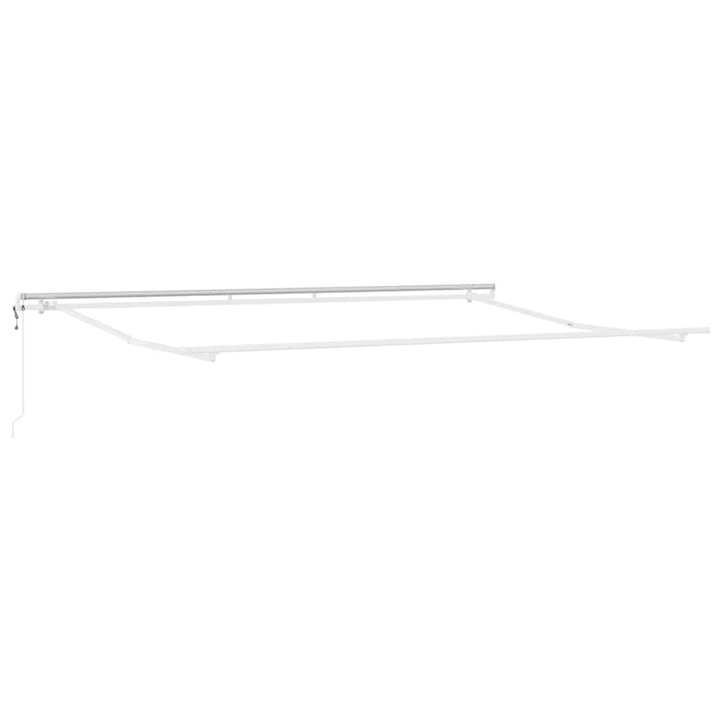 Automatic Retractable Awning Anthracite&White 400x300 cm