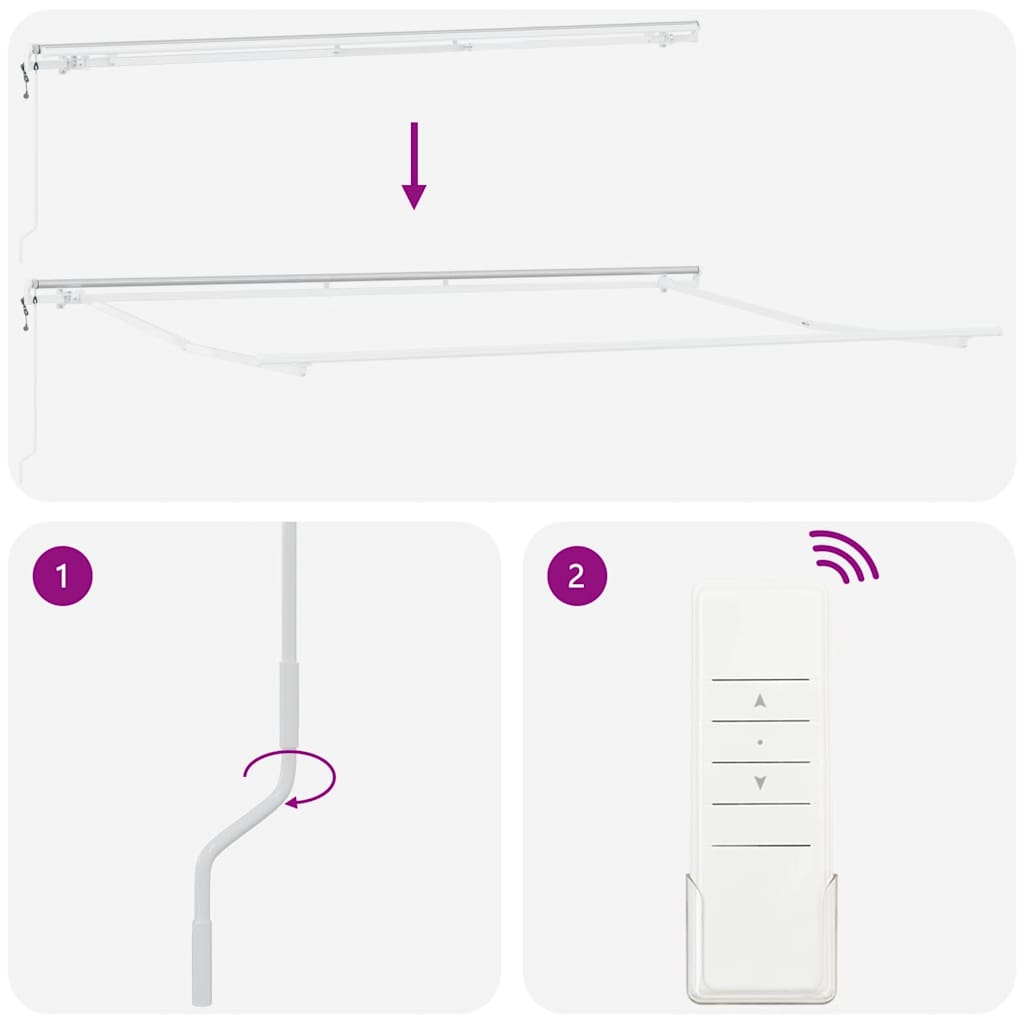 Automatic Retractable Awning Anthracite&White 400x300 cm