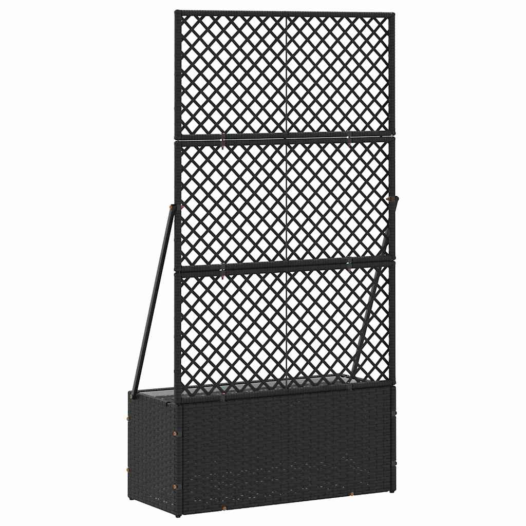 Planter Black 70 x 30 x 135 cm Metal