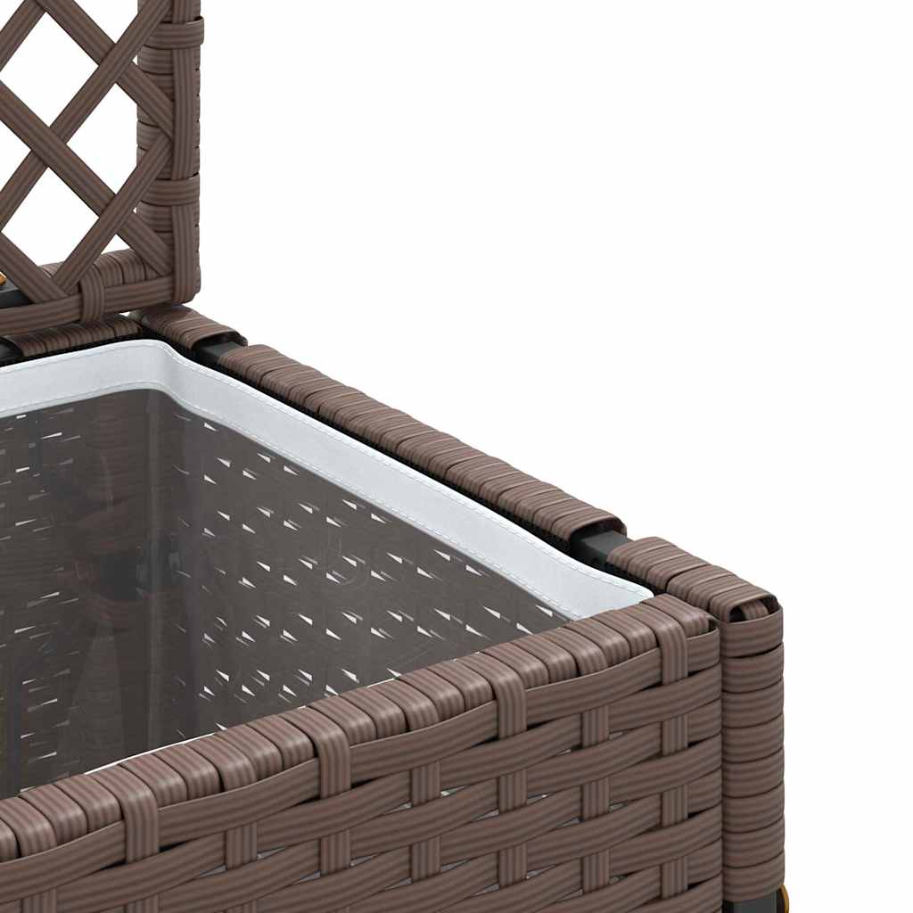 Planter Brown 35 x 30 x 135 cm Metal