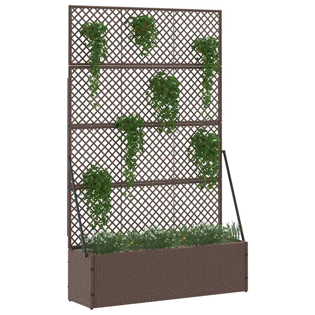 Planter Brown 105 x 30 x 170 cm Metal