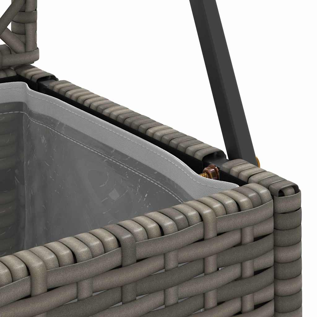 Planter Grey 105 x 30 x 170 cm Metal