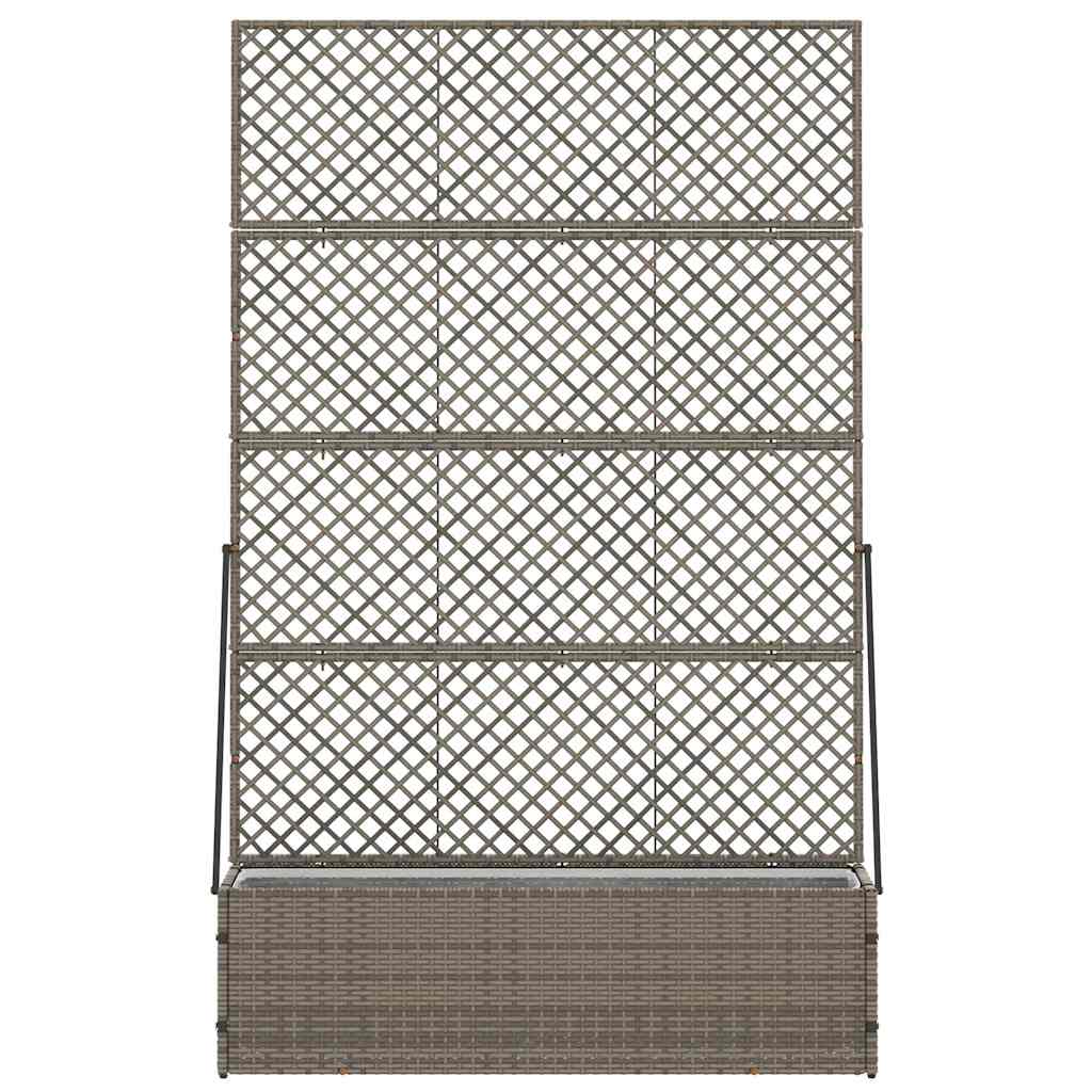 Planter Grey 105 x 30 x 170 cm Metal