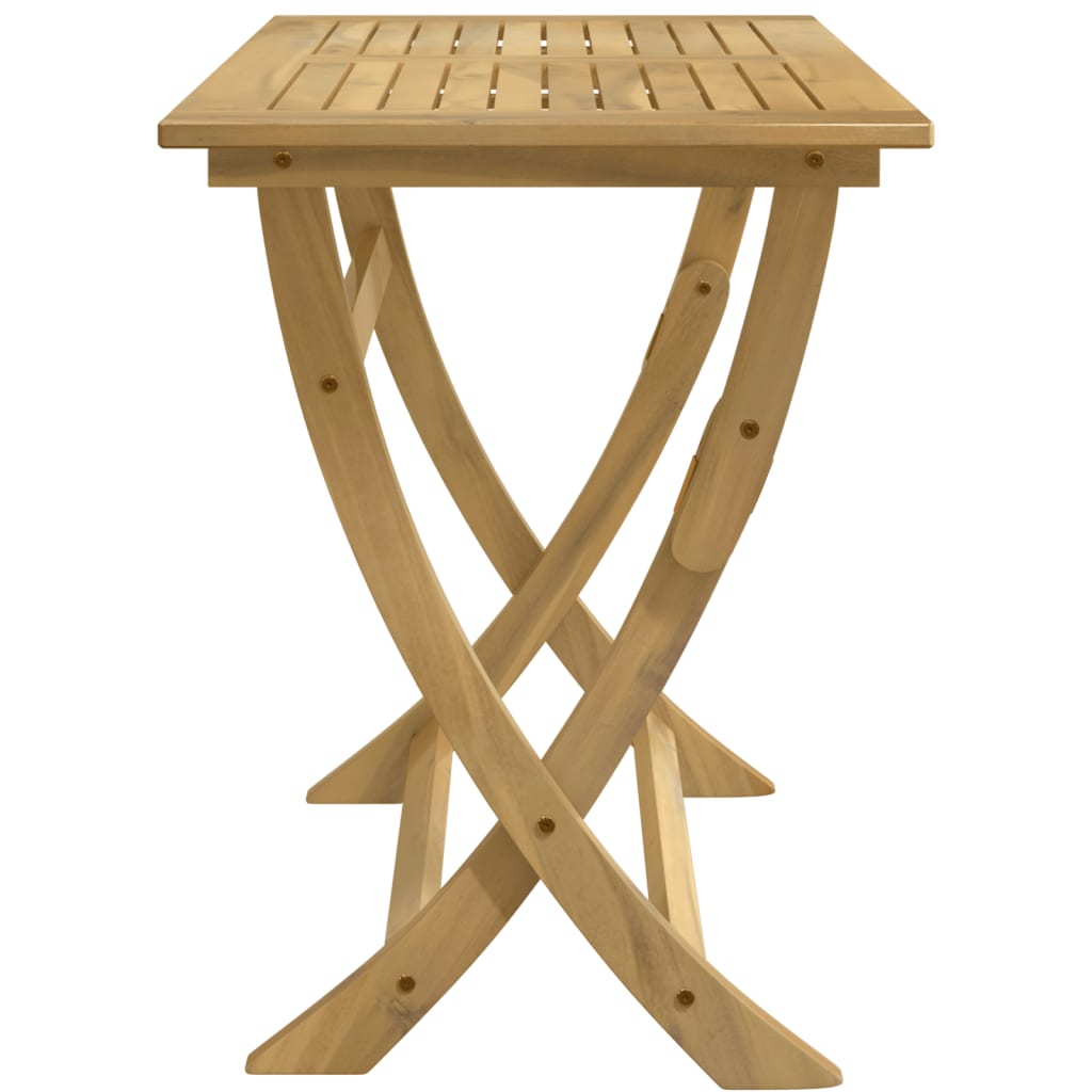 Folding Garden Table 110x55x75 cm Solid Wood Acacia