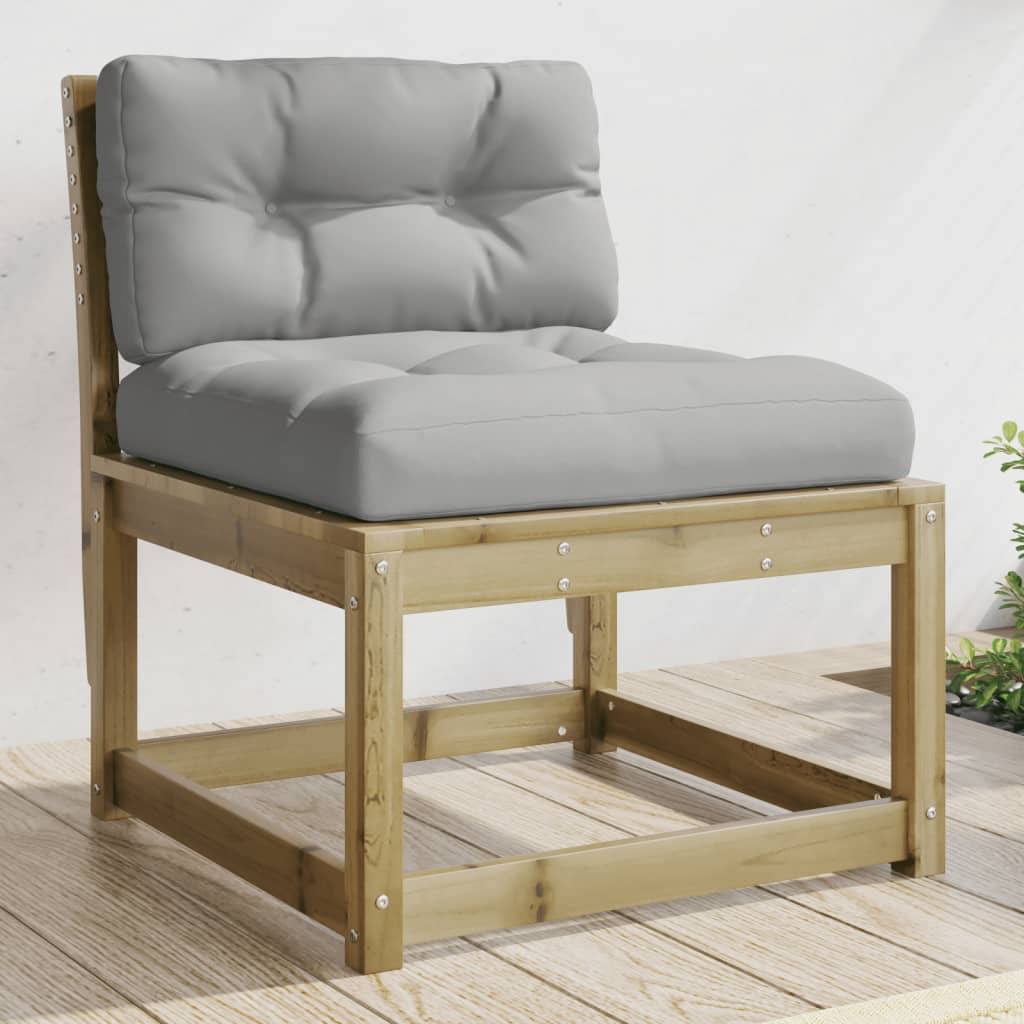 Garden Sofas with Cushions 2pcs Impregnated Wood Pine