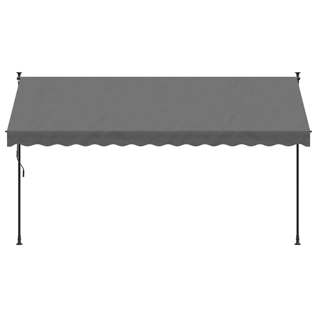 Retractable Awning Anthracite 350x150 cm Fabric and Steel