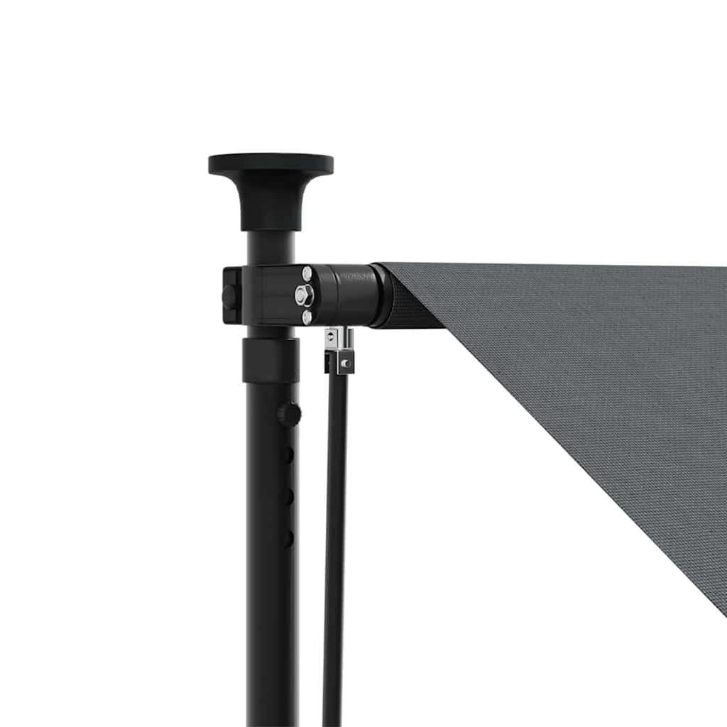 Retractable Awning Anthracite 400x150 cm Fabric and Steel