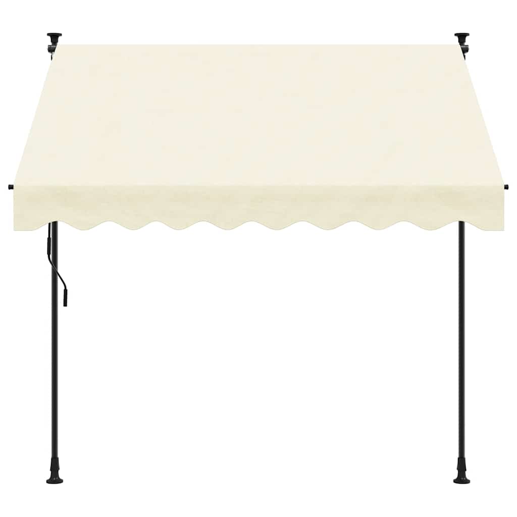 Retractable Awning Cream 250x150 cm Fabric and Steel