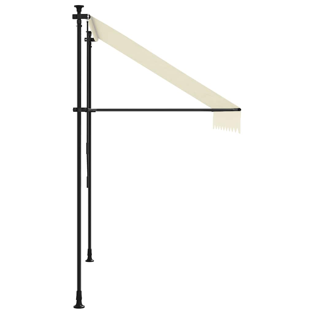 Retractable Awning Cream 250x150 cm Fabric and Steel