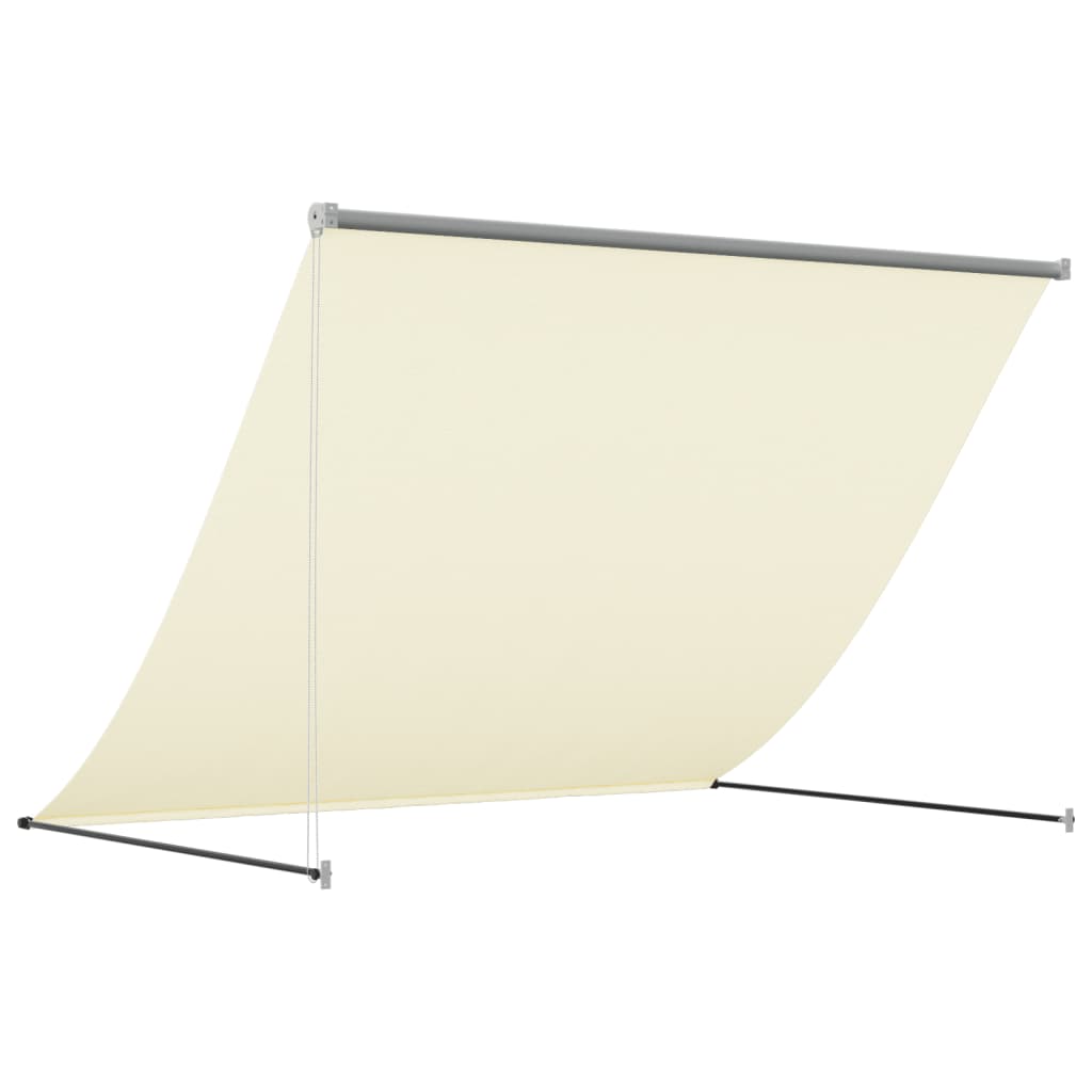 Retractable Awning Cream 200x150 cm Fabric and Steel