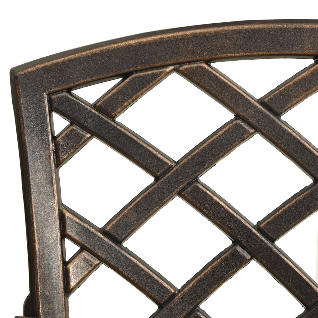 Garden Chairs 6 pcs Cast Aluminium Bronze